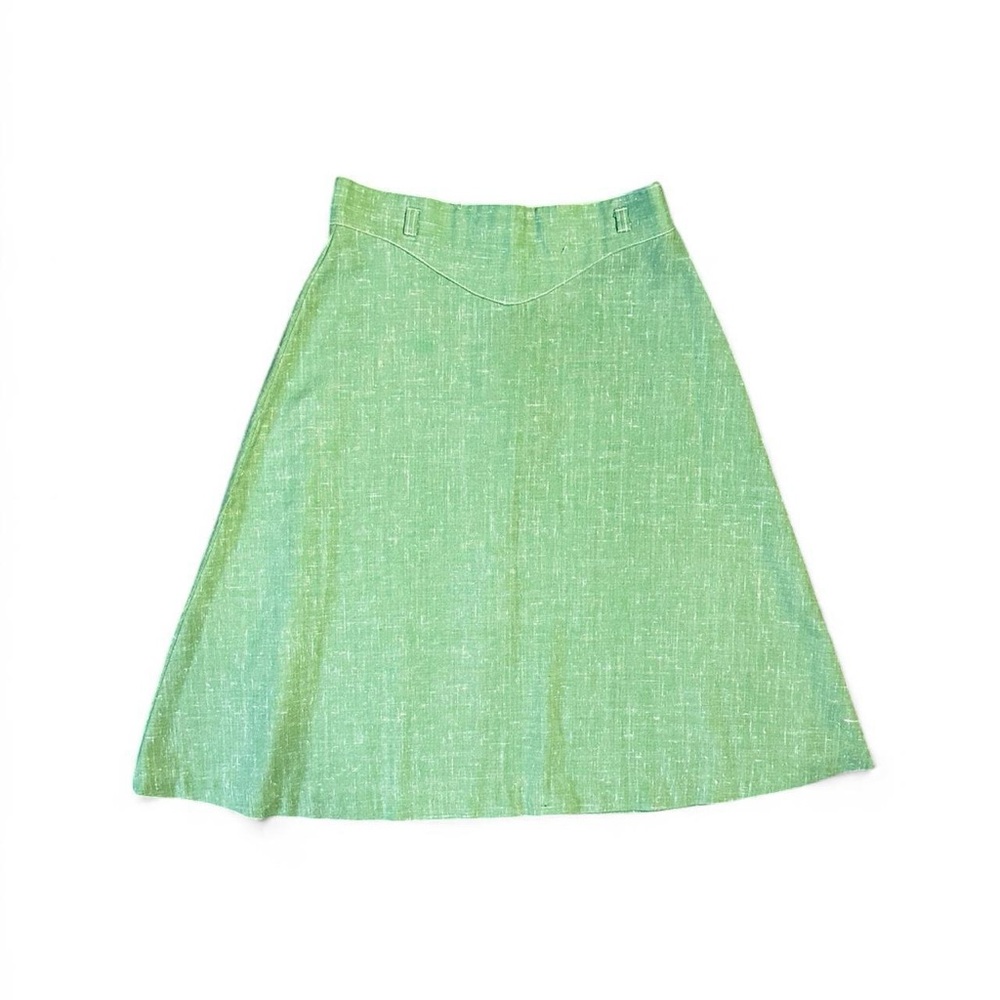 Vintage 60s Minty Green A-Line Midi Skirt summit of Boston women’s medium